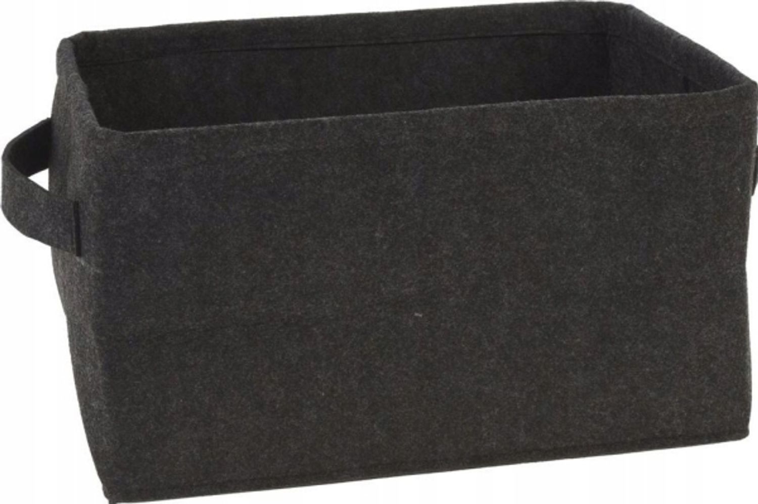 Storage Solutions Filz-Aufbewahrungskorb faltbar schwarz 36x27x20 cm Bild 1