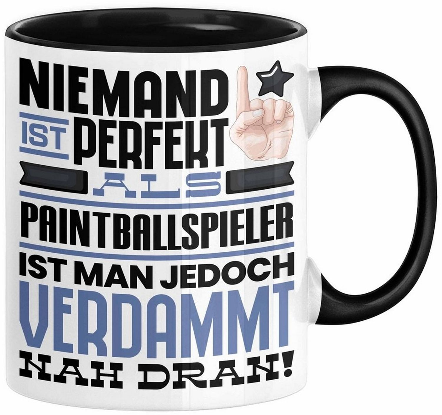 Trendation Tasse Paintballspieler Geschenk Tasse Lustige Geschenkidee für Paintballspie Bild 1