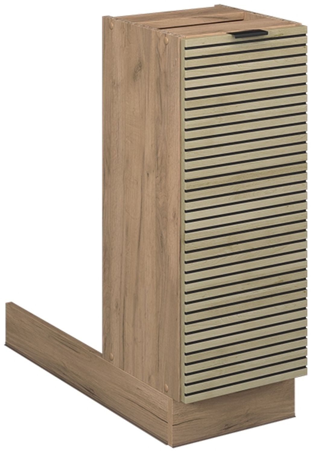 Kücheninsel Fame-Line Eiche Paneel 30 cm ohne Arbeitsplatte Vicco Bild 1