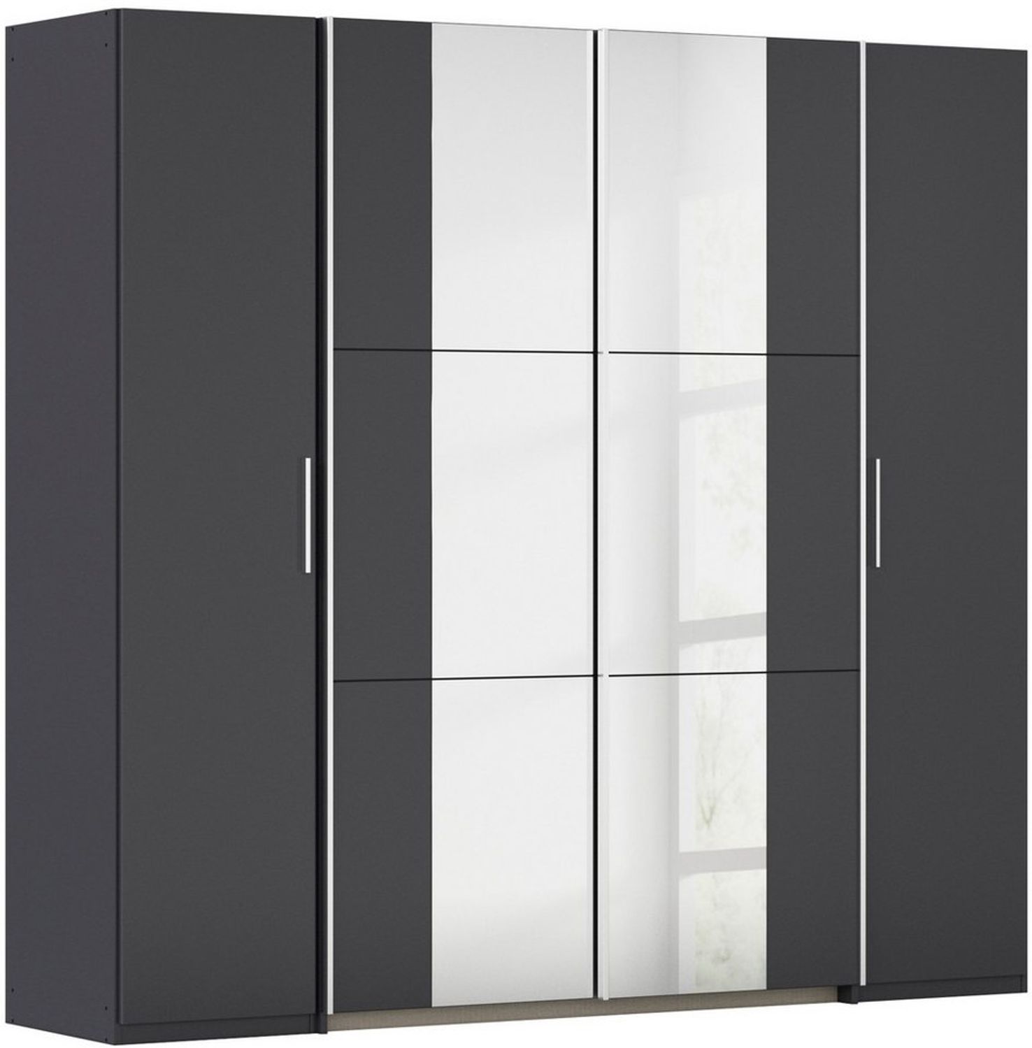 rauch Schwebetürenschrank Kleiderschrank Drehtürenschrank Schrank Garderobe KRONACH (in 3 Ausstattungen BASIC/CLASSIC/PREMIUM, Breiten 225/268/311/354 cm) Kombischrank optional mit 1 oder 2 Spiegel viele Böden MADE IN GERMANY Bild 1