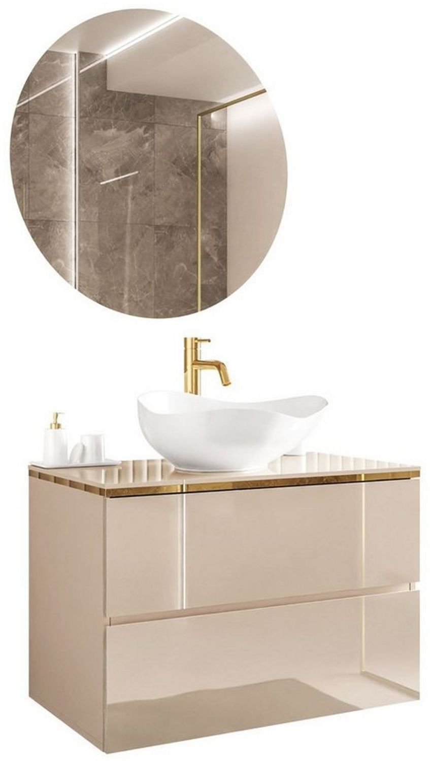 Lookway Badmöbel-Set AURORA KASHMIR GOLD Bild 1