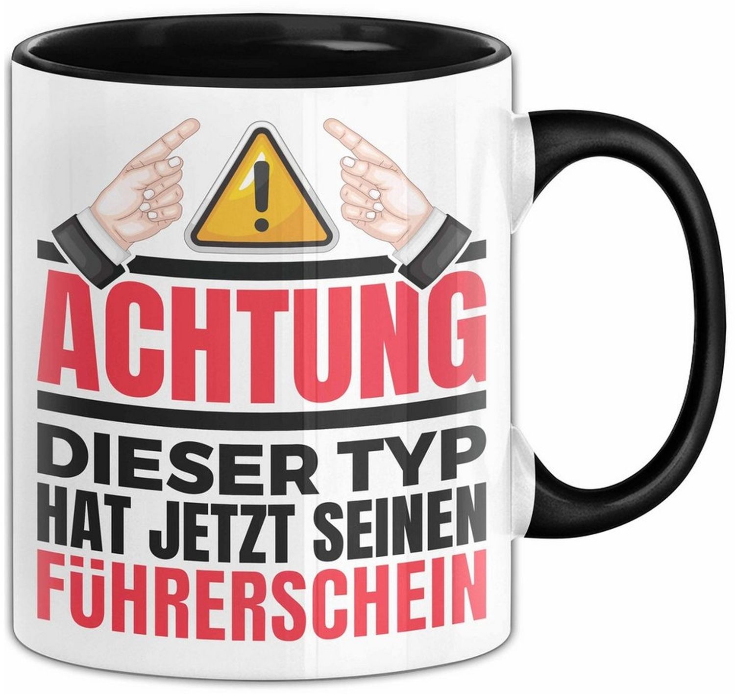 Trendation Tasse Führerschein Bestanden Geschenk Tasse Bestandener Führerschein Achtung Bild 1