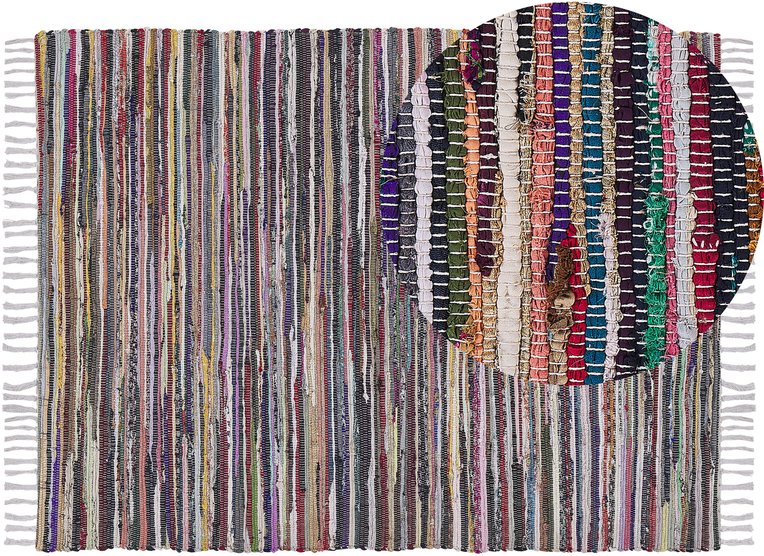 Teppich hellbunt 160x230 cm Kurzflor DANCA Bild 1