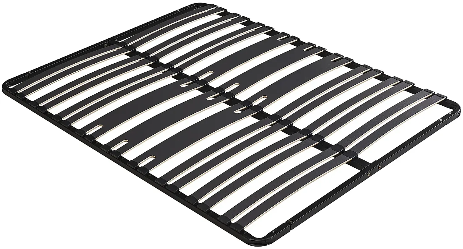 Vente-unique - CERRISI Lattenrost und Bettrahmen Metall Schwarz - B 158 cm x H 5 cm x L 198 cm Bild 1