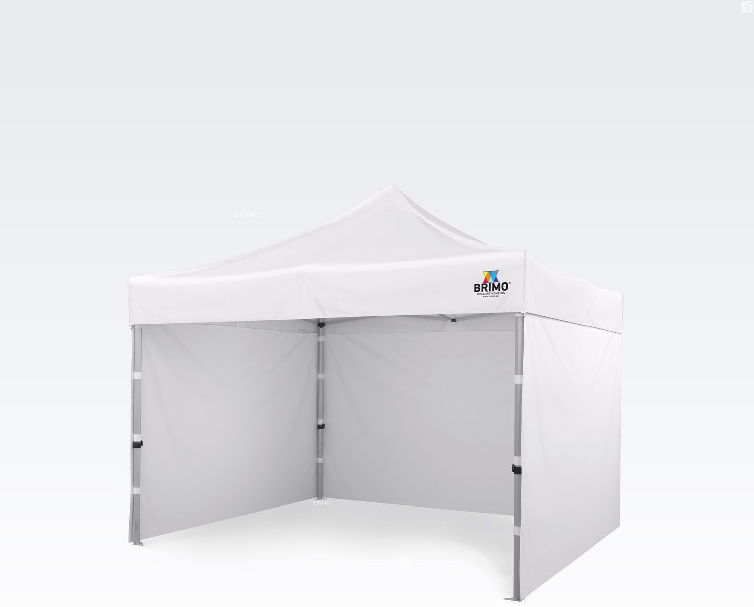 Aluminium pavillon zelt 3x3 wasserdicht 3x3 m: Schnelligkeit und Zuverlässigkeit für gemeinnützige Vereine und Clubs - mit 3 Wänden - Weiß Bild 1