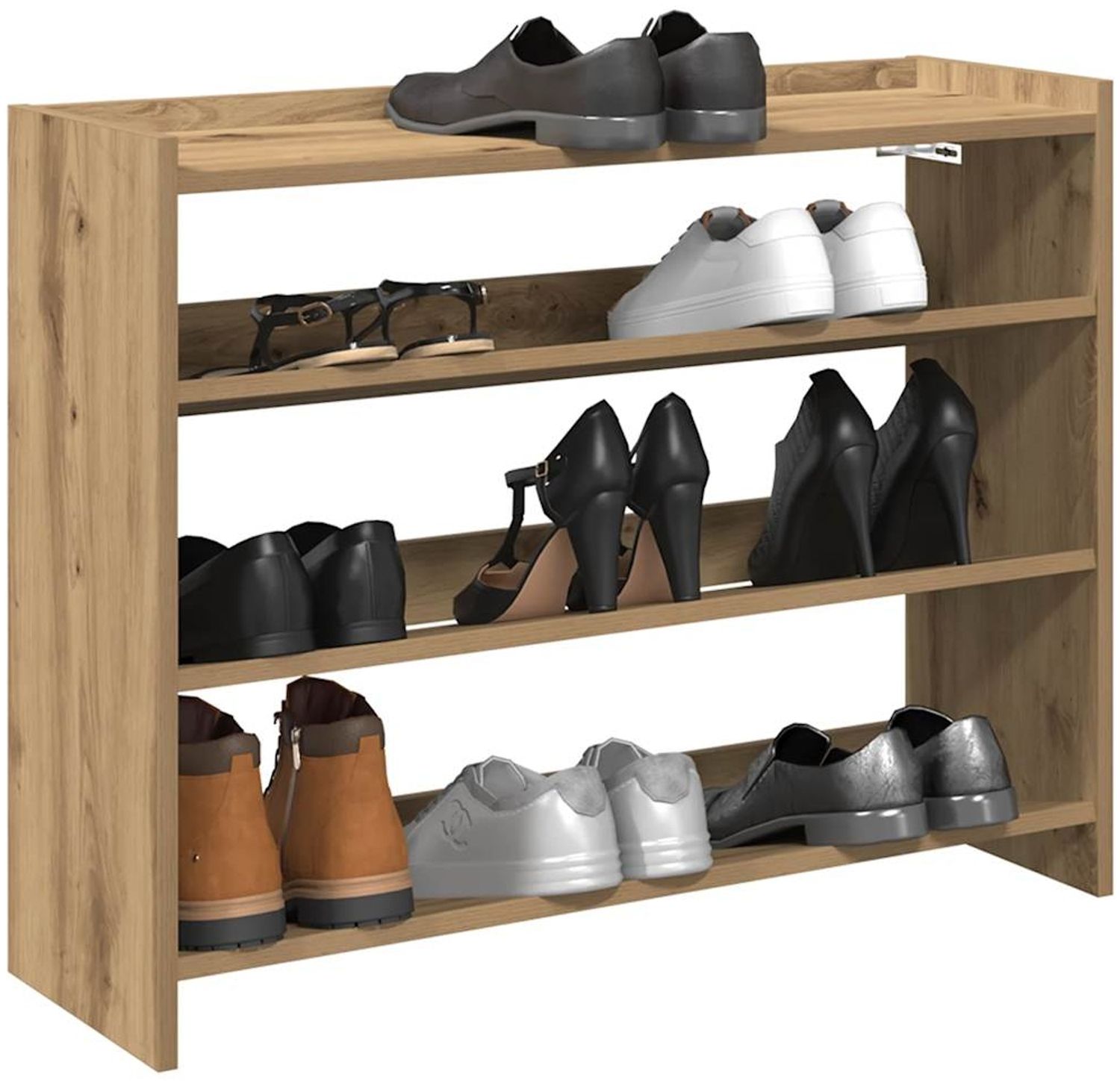 vidaXL Schuhregal Artisan-Eiche 80x25x62 cm Holzwerkstoff 859922 Bild 1