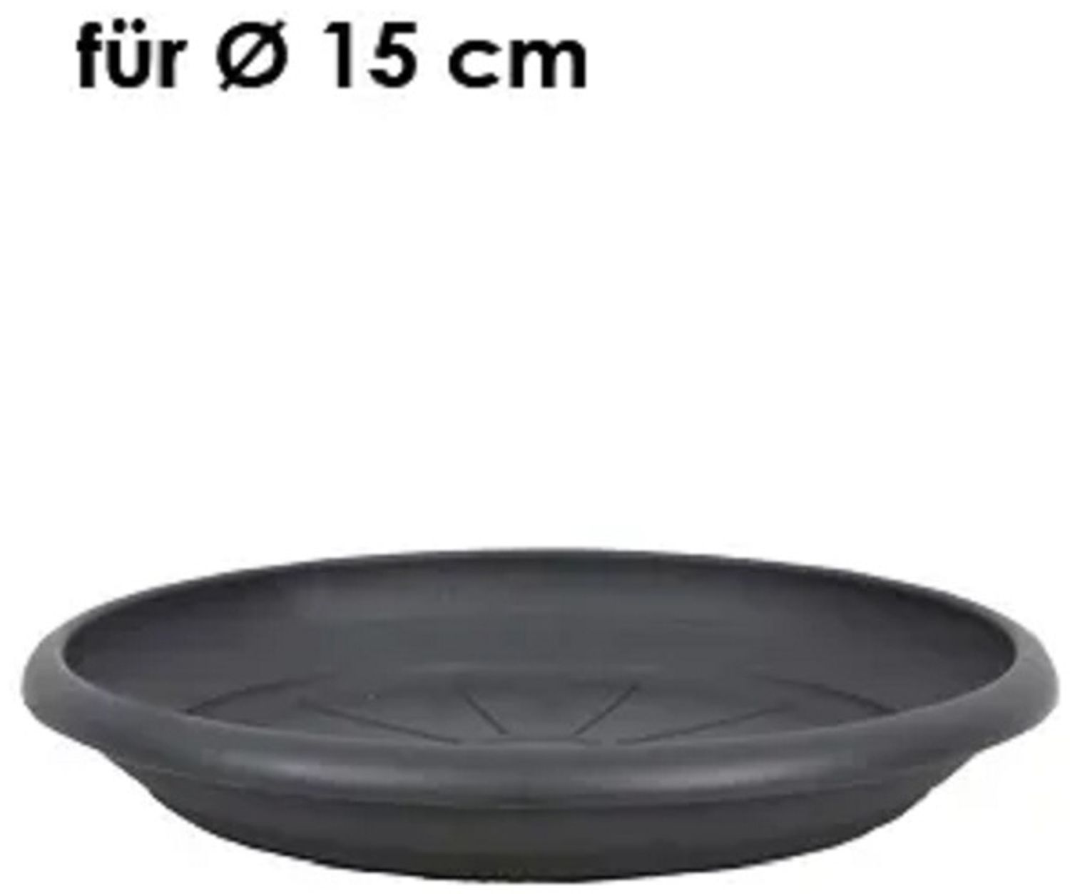 Livinja Untersetzer d= 14 cm, für Pflanzkübel Zylinder d= 15 cm anthrazit, Polypropylen Bild 1