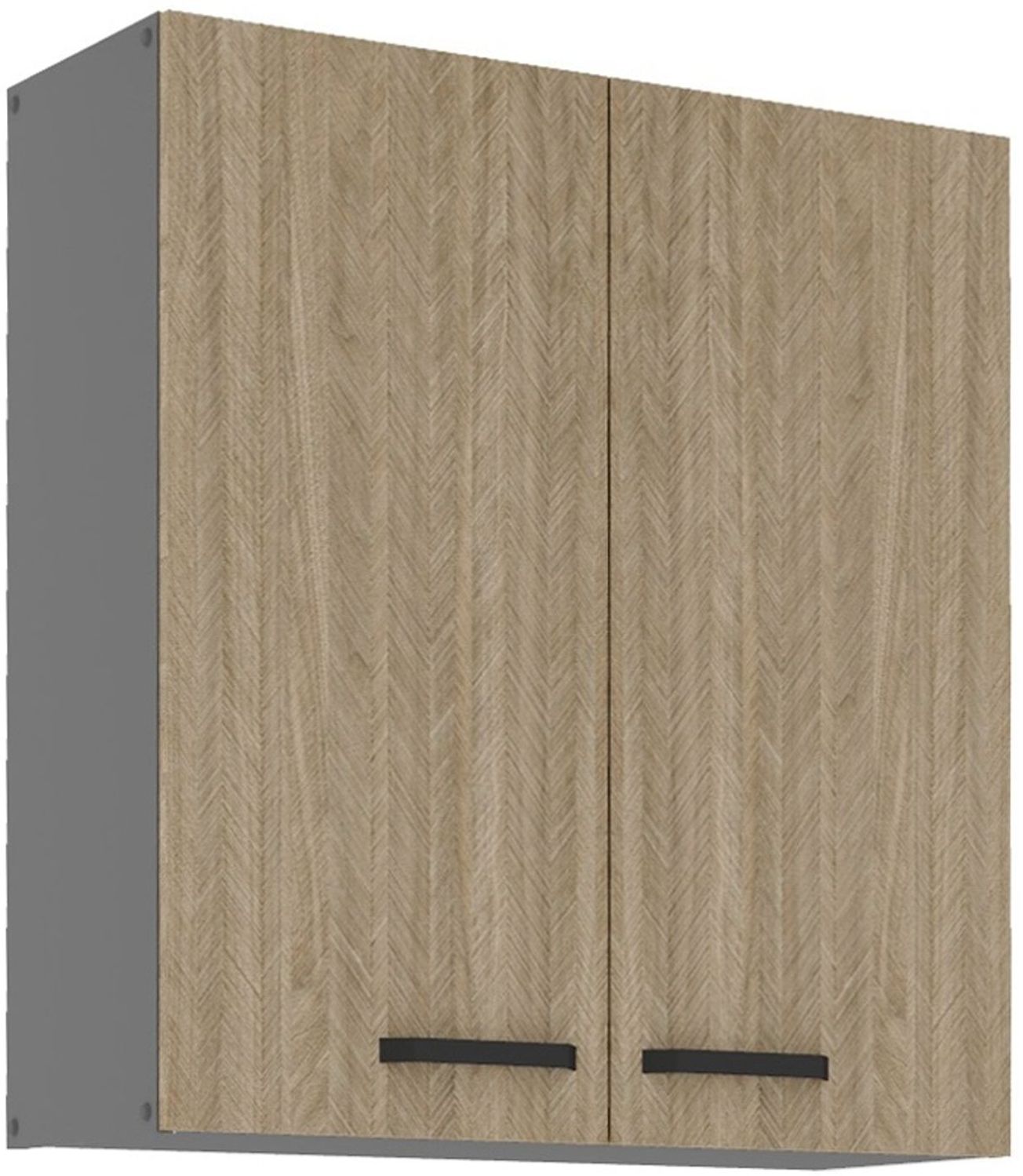 Küche SCANDI Hängeschrank 80 cm Fischgrät Küchenzeile Küchenblock Einbauküche Bild 1