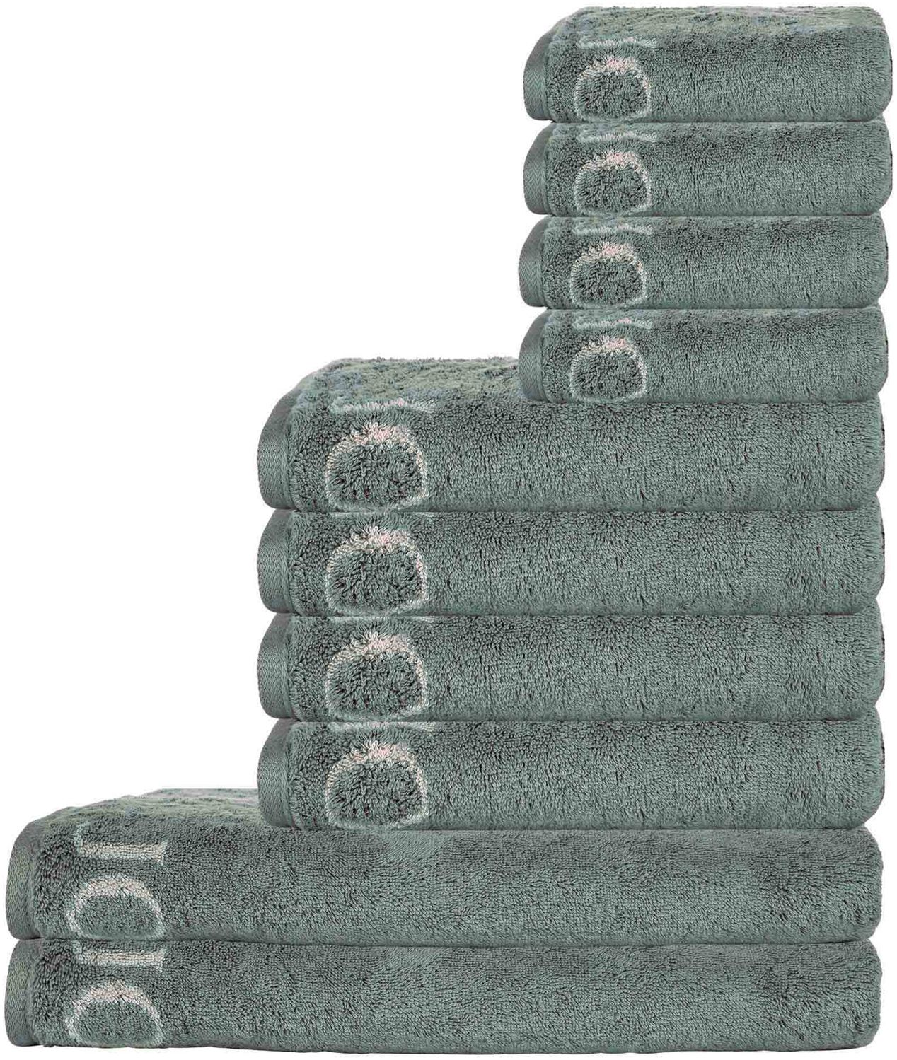 JOOP! Handtuch Set, 10-tlg. - Classic, 2x Duschtuch, 4x Handtuch, 4x Gästetuch Pinie Set Bild 1