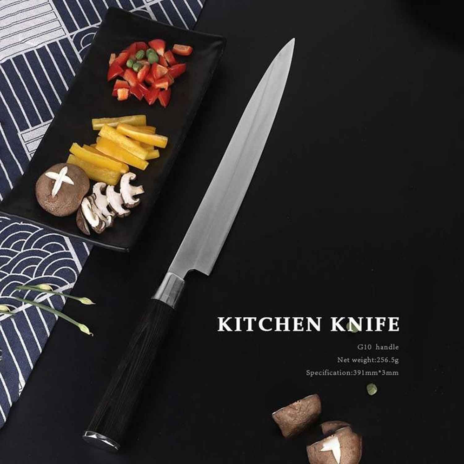 Yanagiba Messer das Sashimi knives zum Schneiden von Fisch und Sushi Filetiermesser Set 8,5 und 9,5 Zoll Bild 1