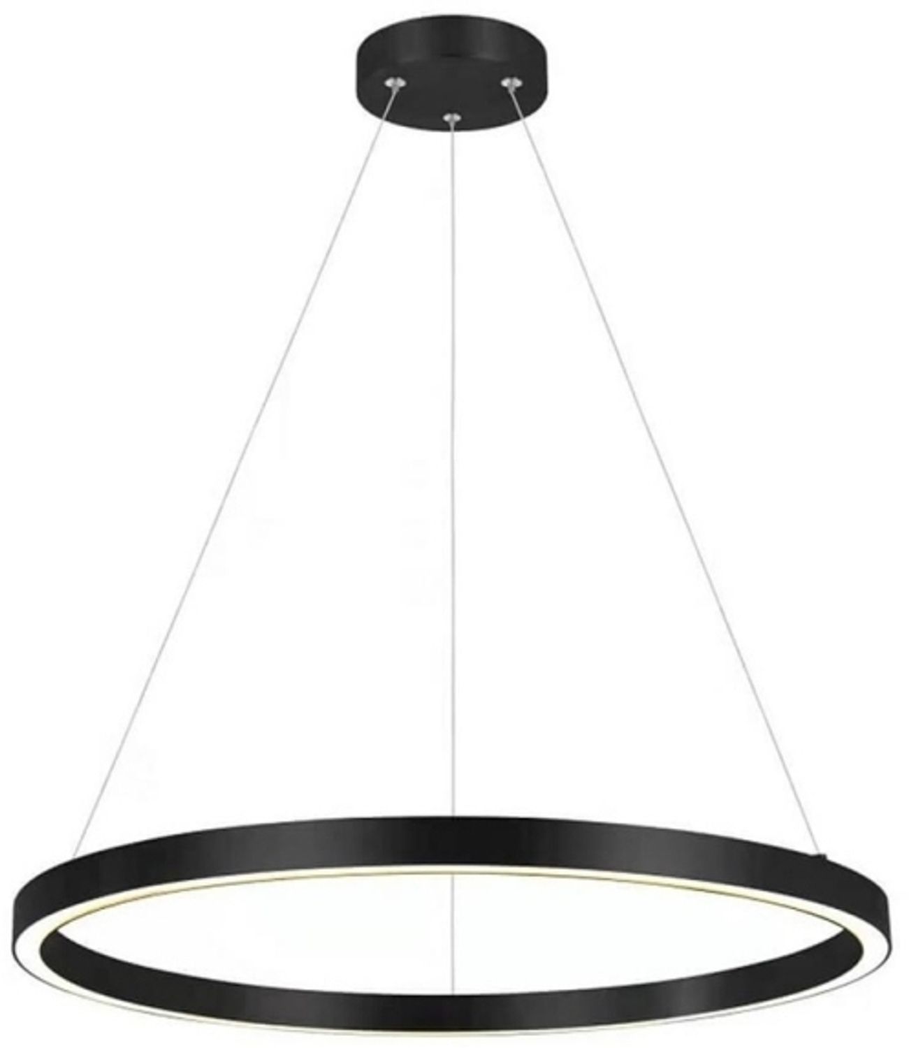 Licht Prestige Schwarz Midway Hängeleuchte Ring LED Metall 3000K 35W Bild 1