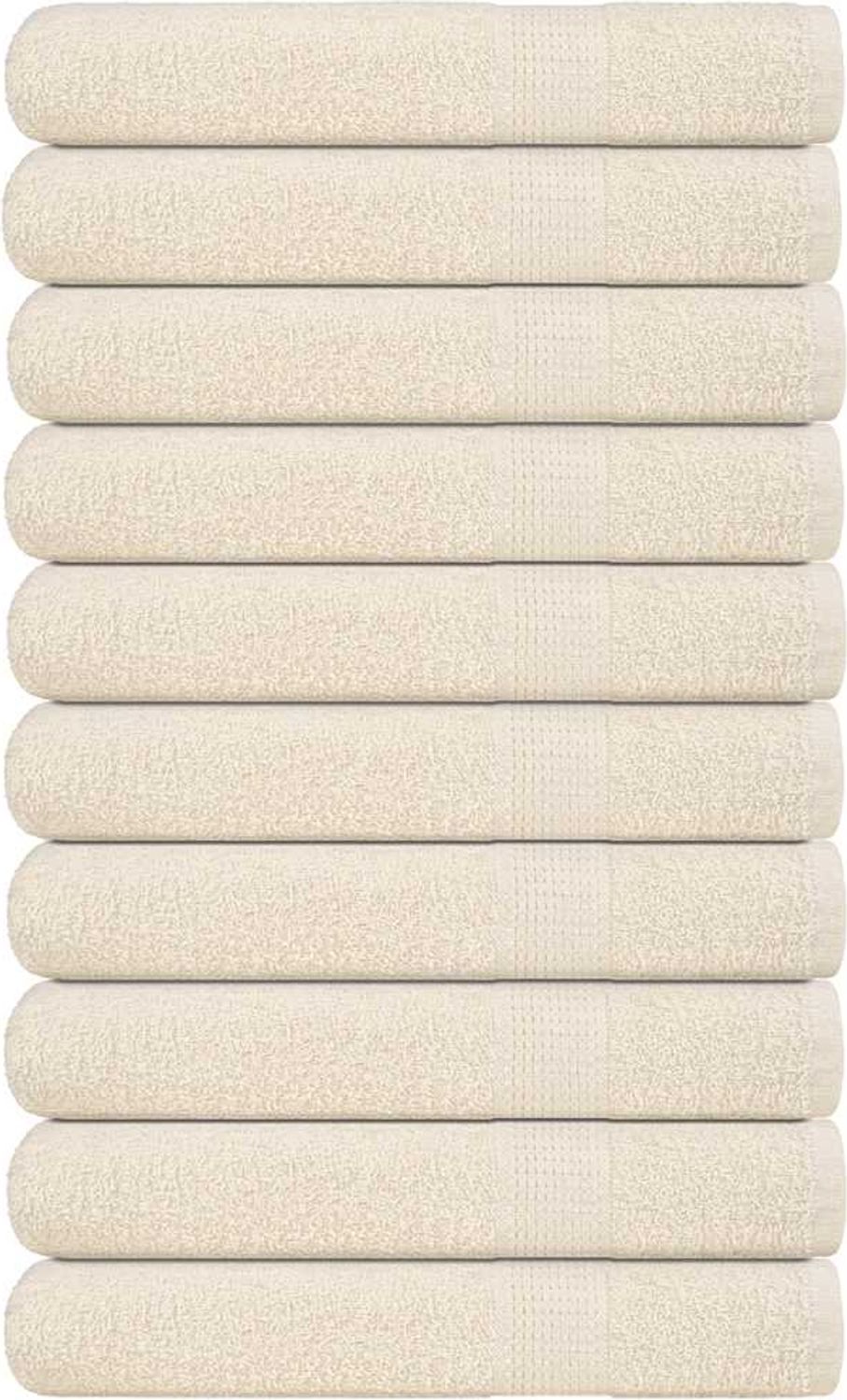vidaXL Saunatücher FROGN 10 Stk. Creme 80x200 cm 360 g/m² 137009 Bild 1