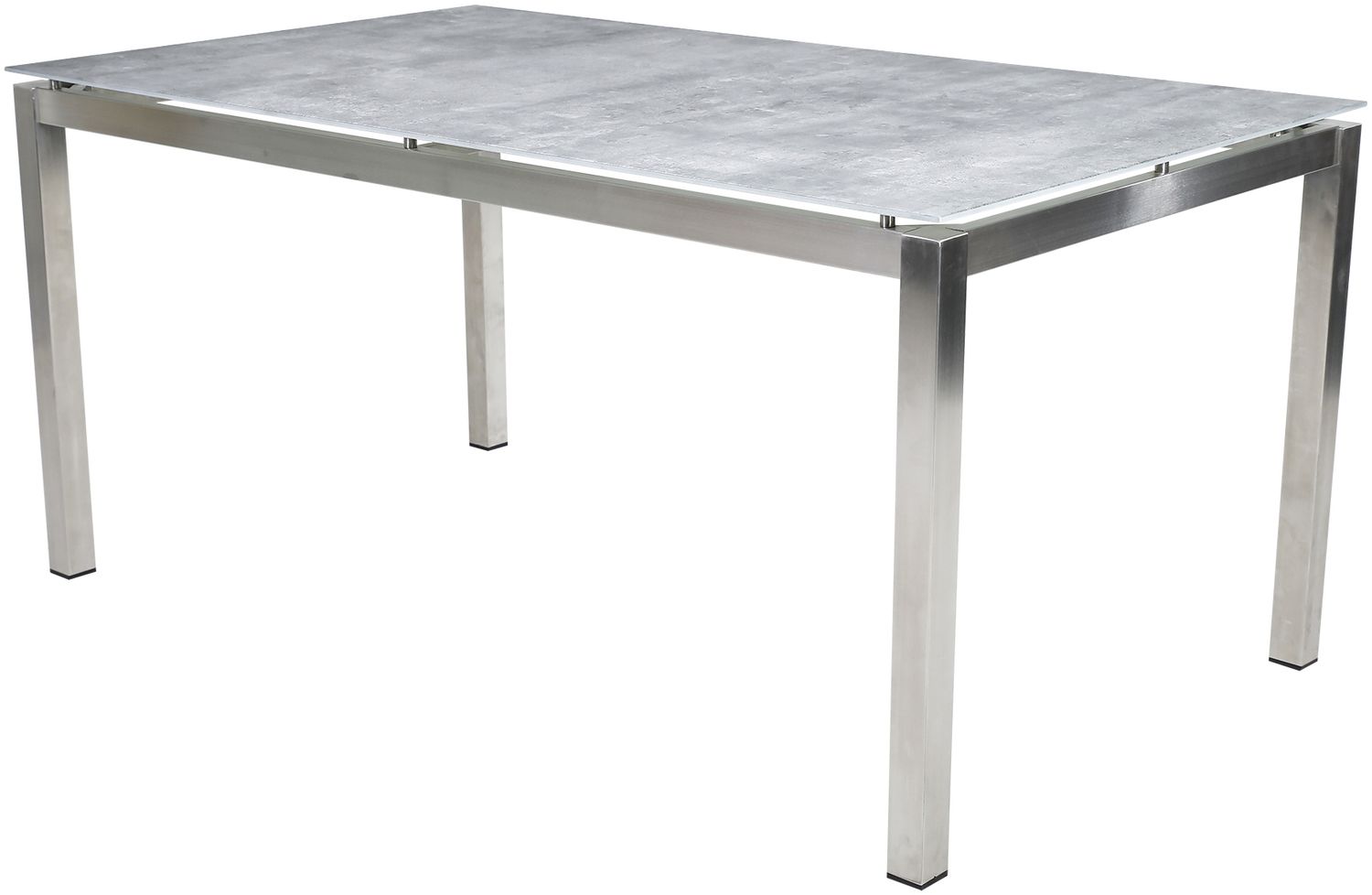 greemotion Tisch Sydney, Gartentisch, hochwertig, Edelstahl, rechteckig, 160 x 74 cm, silber/grau Bild 1