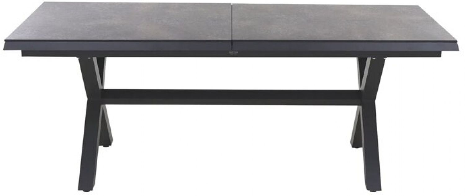 Siena Garden Sincro Dining Tisch, ausziehbar ? 200/260x100 cm, Aluminium (matt anthrazit) & HPL T Bild 1