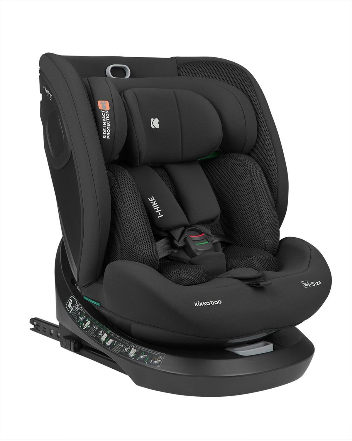 Kikkaboo i-Size Kindersitz i-Hike (40-150 cm) Isofix, 360° drehbar, verstellbar schwarz Bild 1