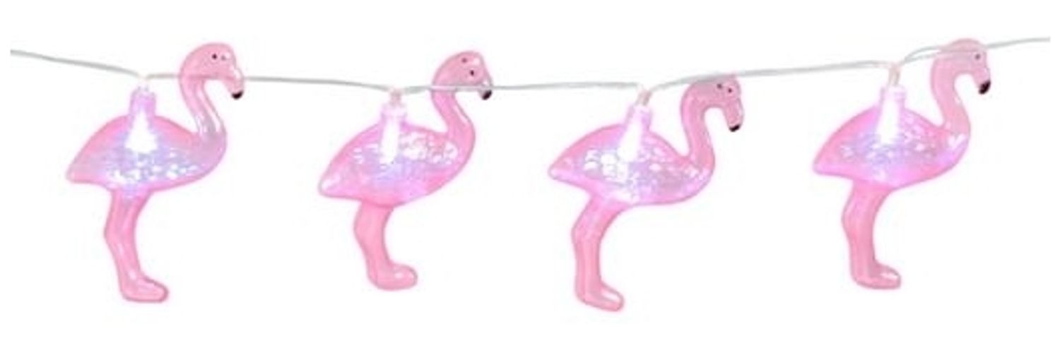 Lichterkette mit Flamingos Bild 1