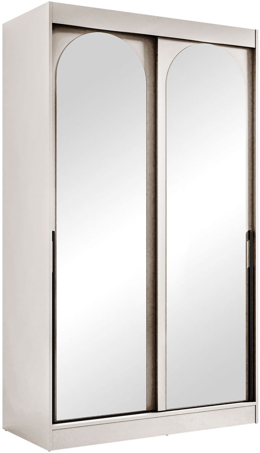 Kleiderschrank Mezzinto 120 (Farbe: Cashmere / Cashmere + Schwarz) Bild 1