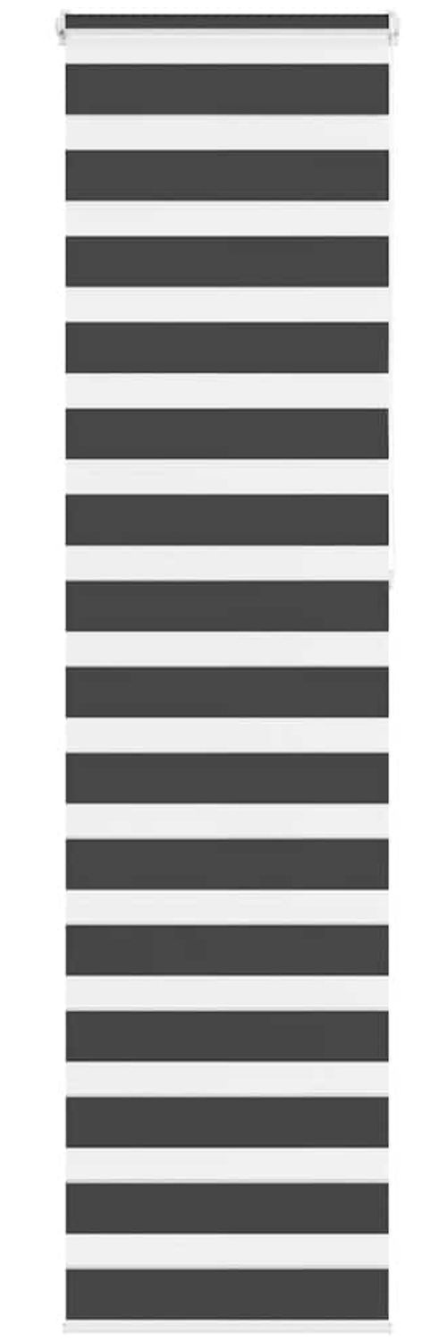 vidaXL Doppelrollo Schwarz 50x230 cm Stoffbreite 45,9 cm Polyester 4014277 Bild 1