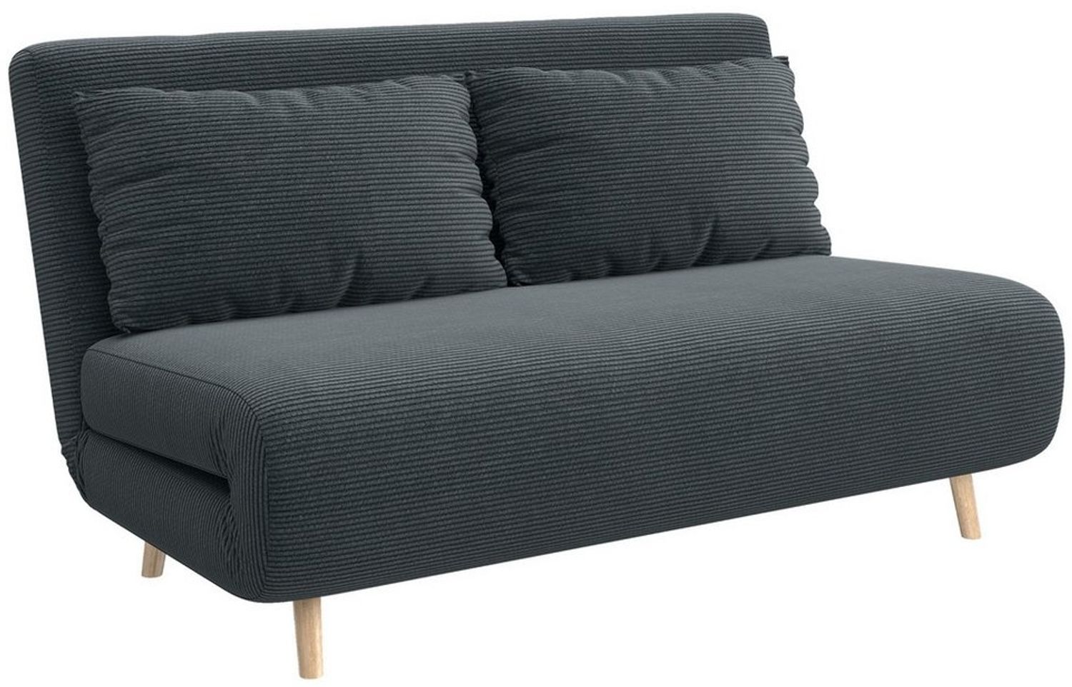 HOMCOM 2 Sitzer Sofa, Couch mit Dickem Sitz- und Rückenkissen