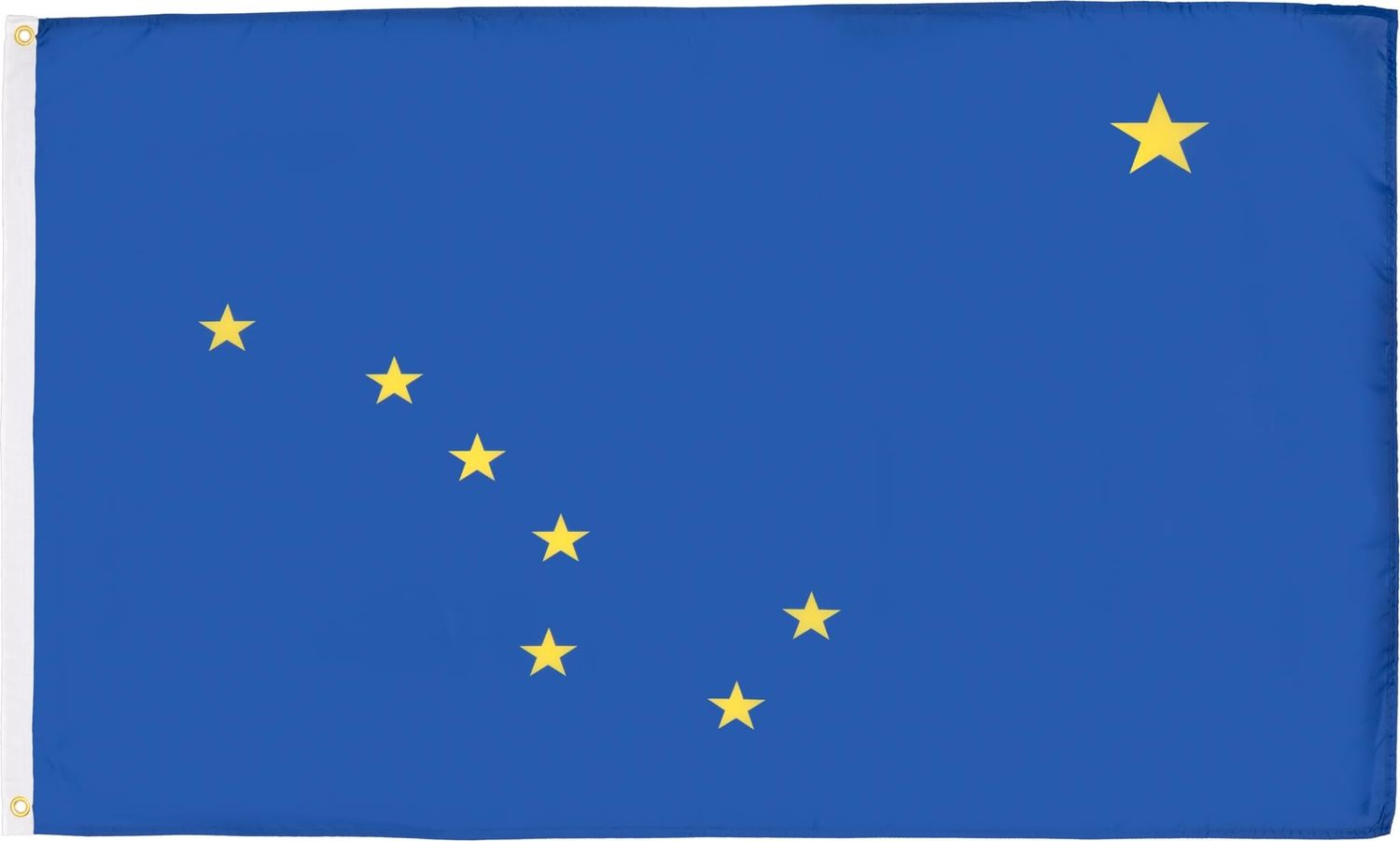 AZ FLAG - Flagge Alaska - 150x90 cm - Bundesstaat Alaska Fahne 100% Polyester mit Messing-Ösen - 110g Bild 1