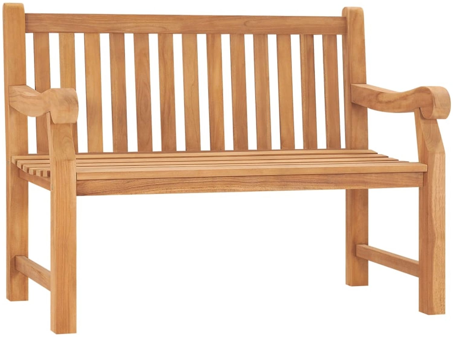 vidaXL Gartenbank 114 cm Massivholz Teak 316638 Bild 1