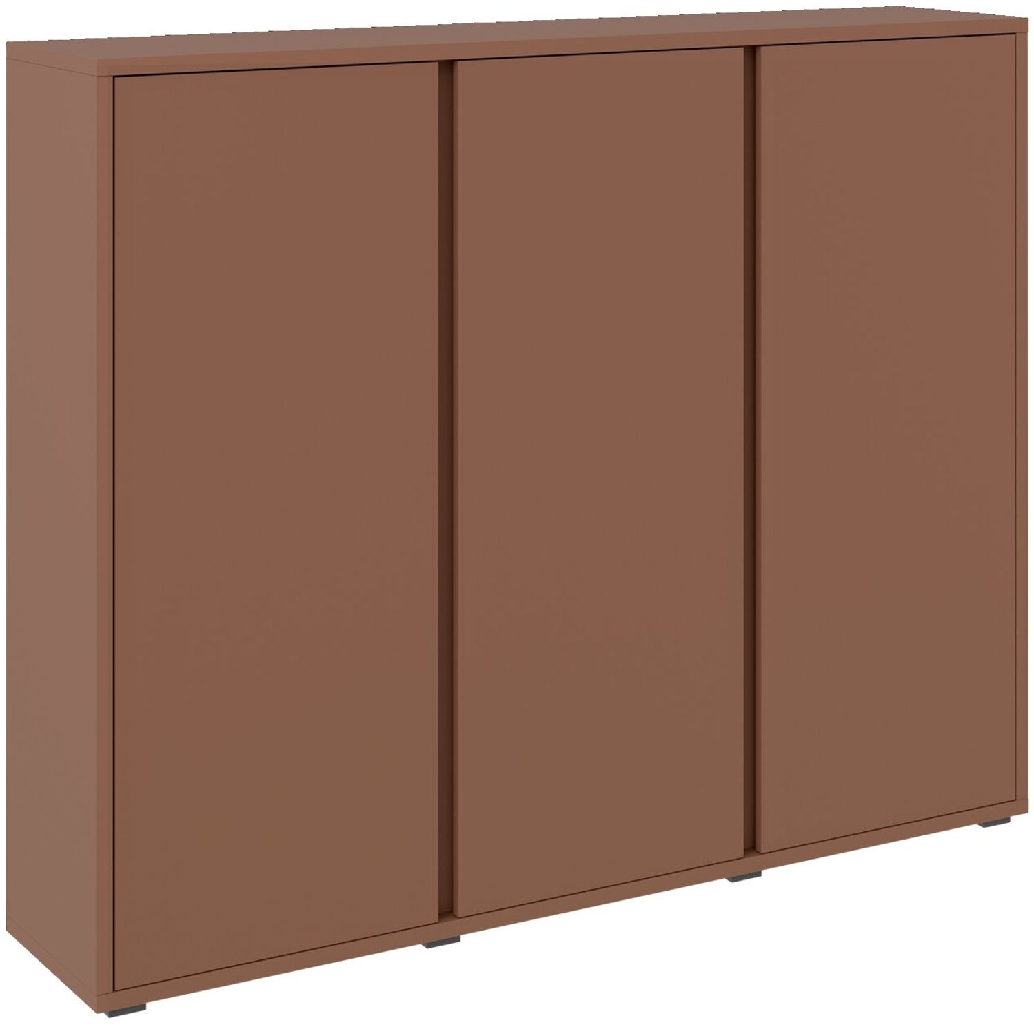 XORA 'LIV' Hochschrank, Holznachbildung terracotta, 145 x 120 x 34 cm Bild 1