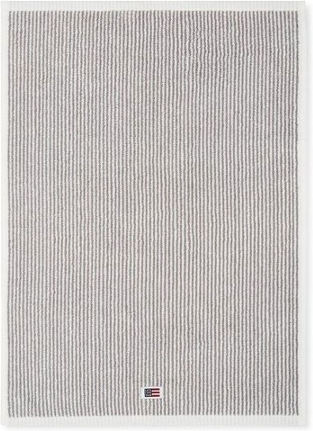 Lexington Handtuch Original Weiß Grau gestreift (30x50 cm) 10002064-1700-TW15 Bild 1