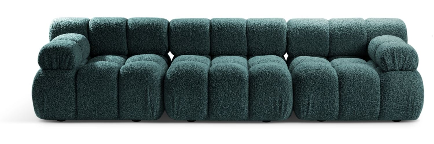Micadoni Modulares Sofa Bellis 3-Sitzer Boucle Rolf Petrol Bild 1