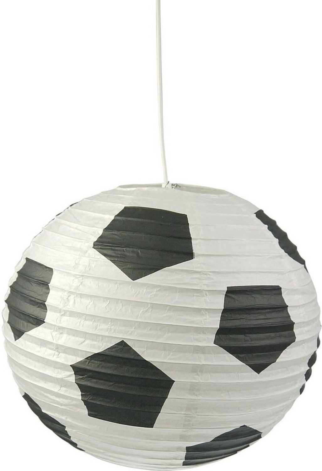 niermann Hängeleuchte Fußball, ohne Leuchtmittel, Papier-Pendelleuchte Fußball Bild 1