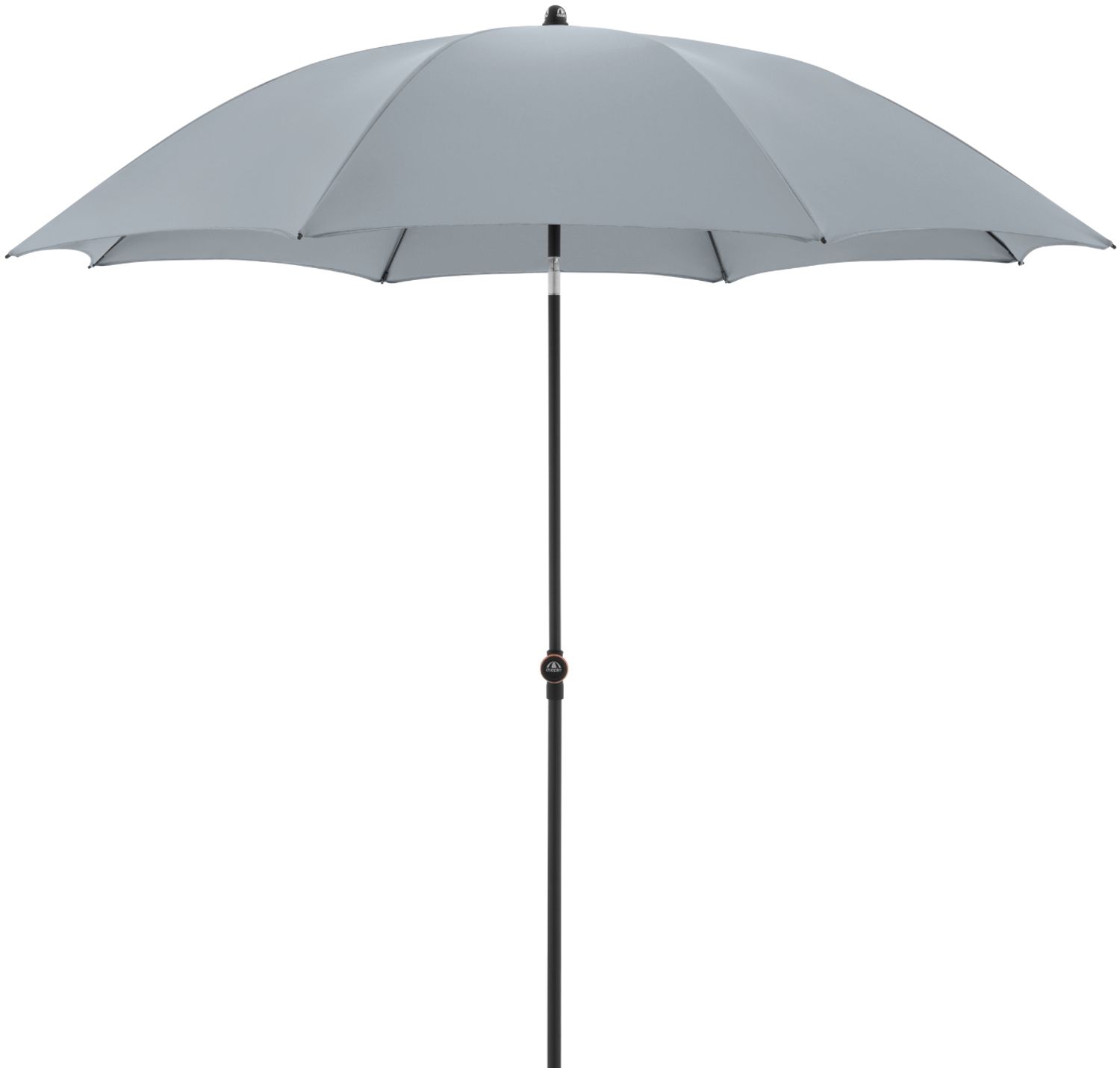 Doppler Sonnenschirm / Mittelmastschirm "myZONE 200 Manual", hellgrau, Ø 200 cm Bild 1