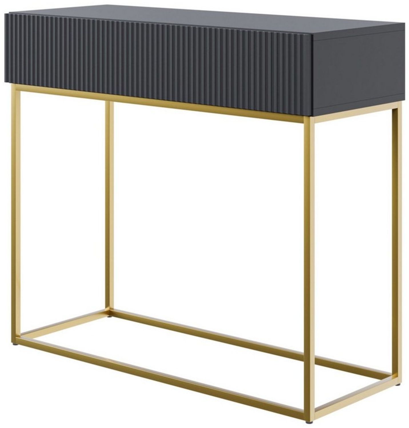 Selsey Veldio Konsolentisch, Holzwerkstoff, Schwarz, 90 cm breit Bild 1
