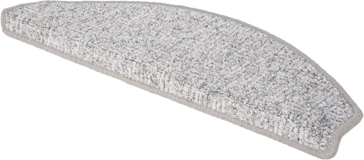 Stufenmatte Leo hellgrau, 28 x 65 cm, halbrund, selbstklebend Bild 1