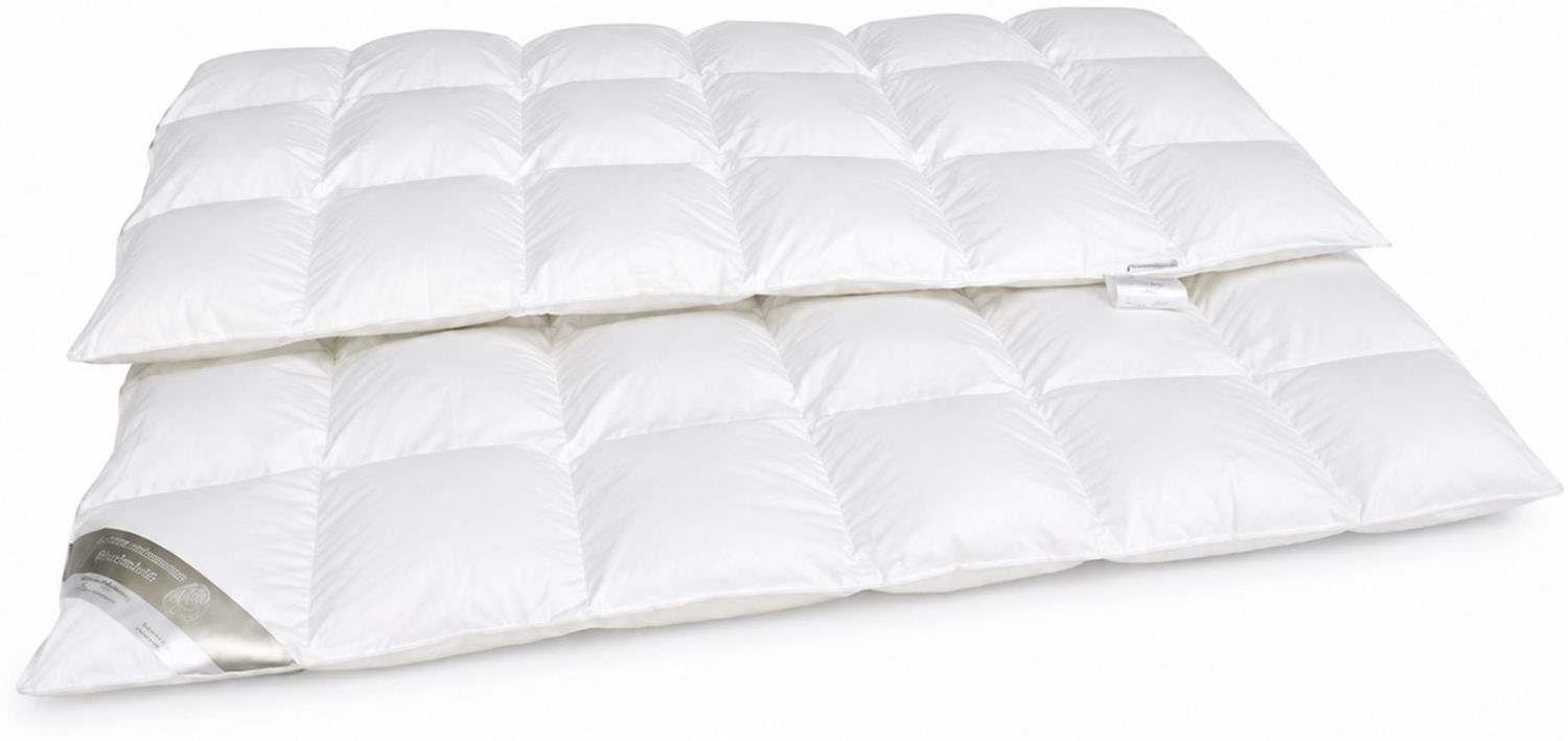 Premium Daunendecke Daunenbett 135x200 100% neue weiße Daunen Bild 1
