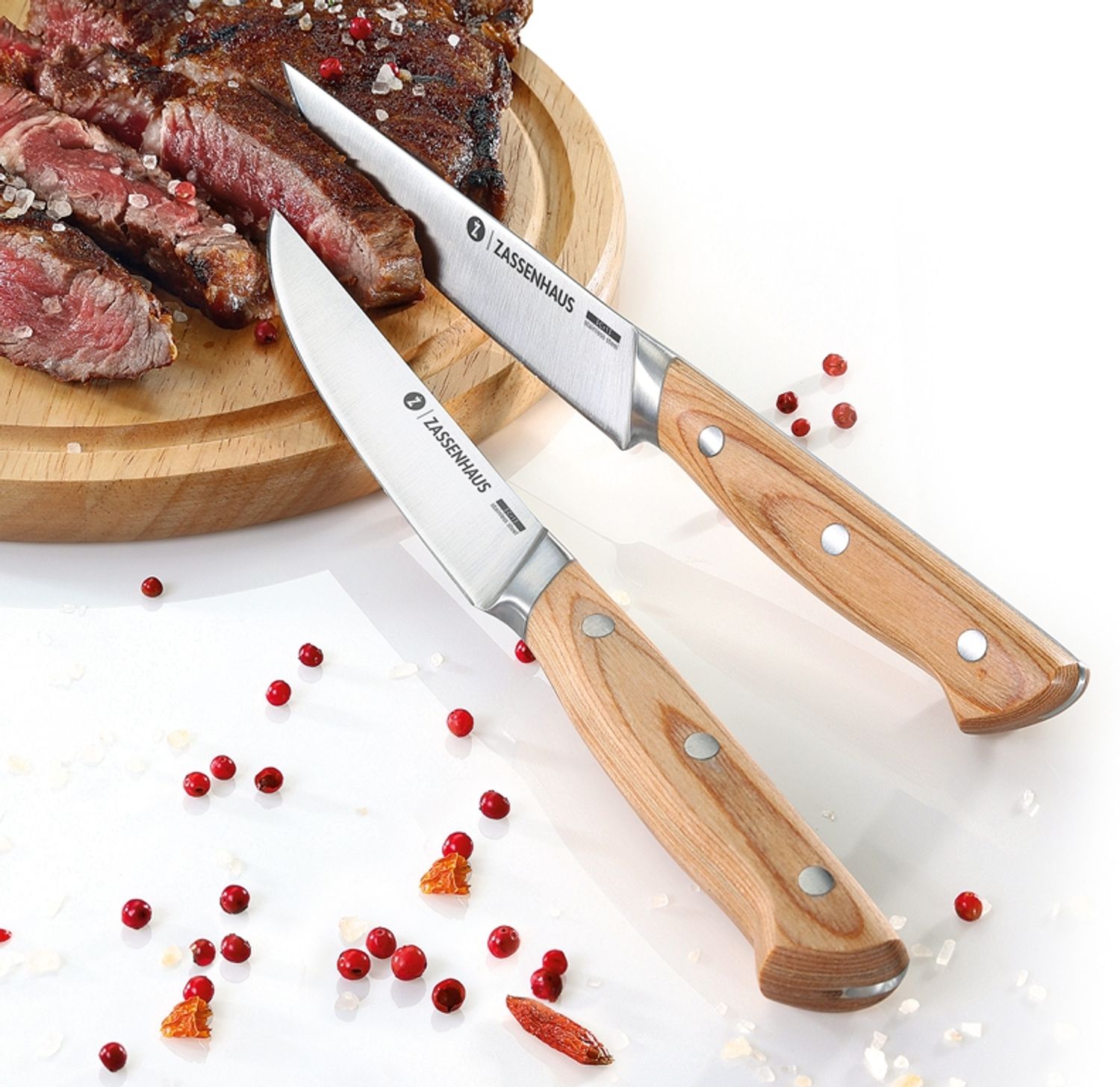 Steakbesteck Steakmesser Küchenmesser Messer Set 2-tlg Zassenhaus 070811 Bild 1