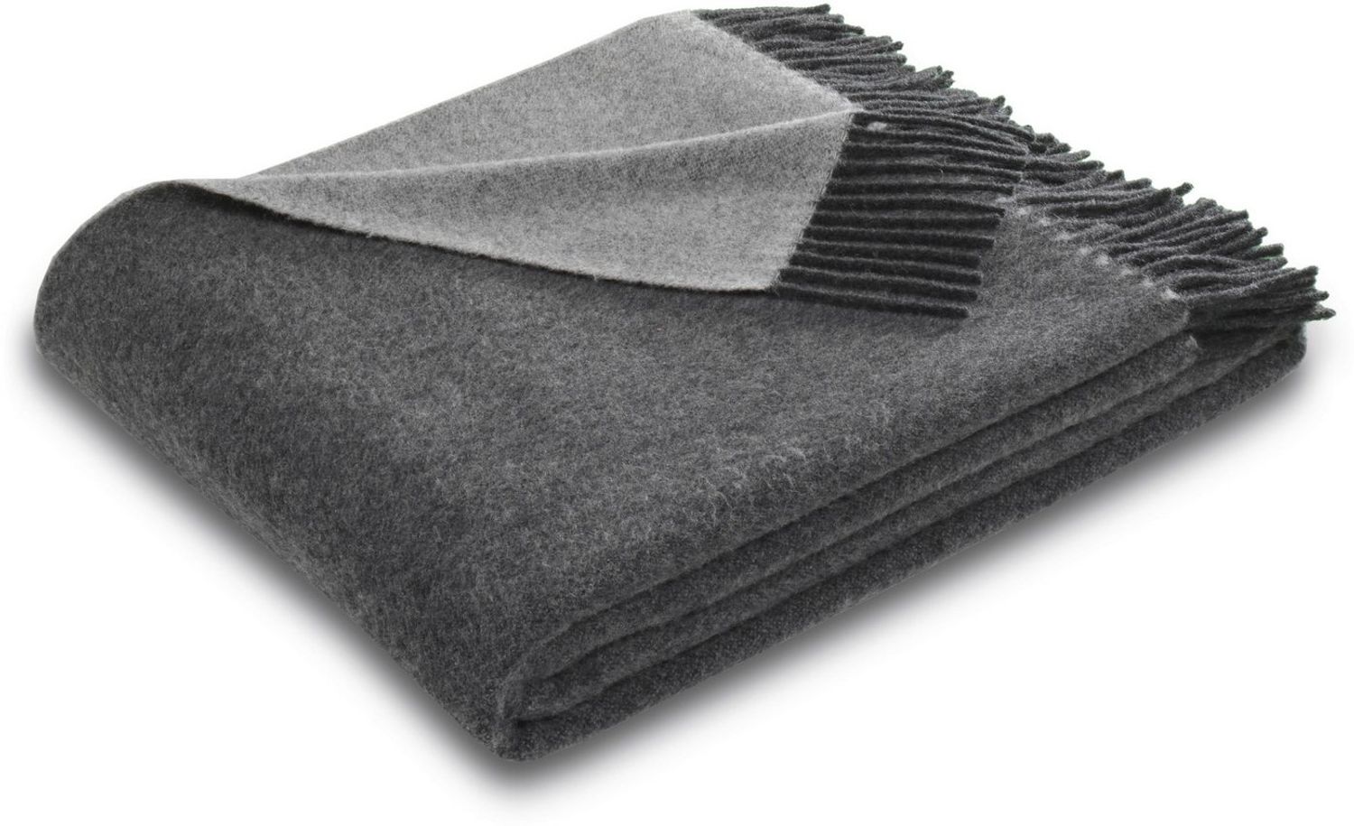 Plaid Lars, Biederlack, mit Fransen, Kuscheldecke Bild 1