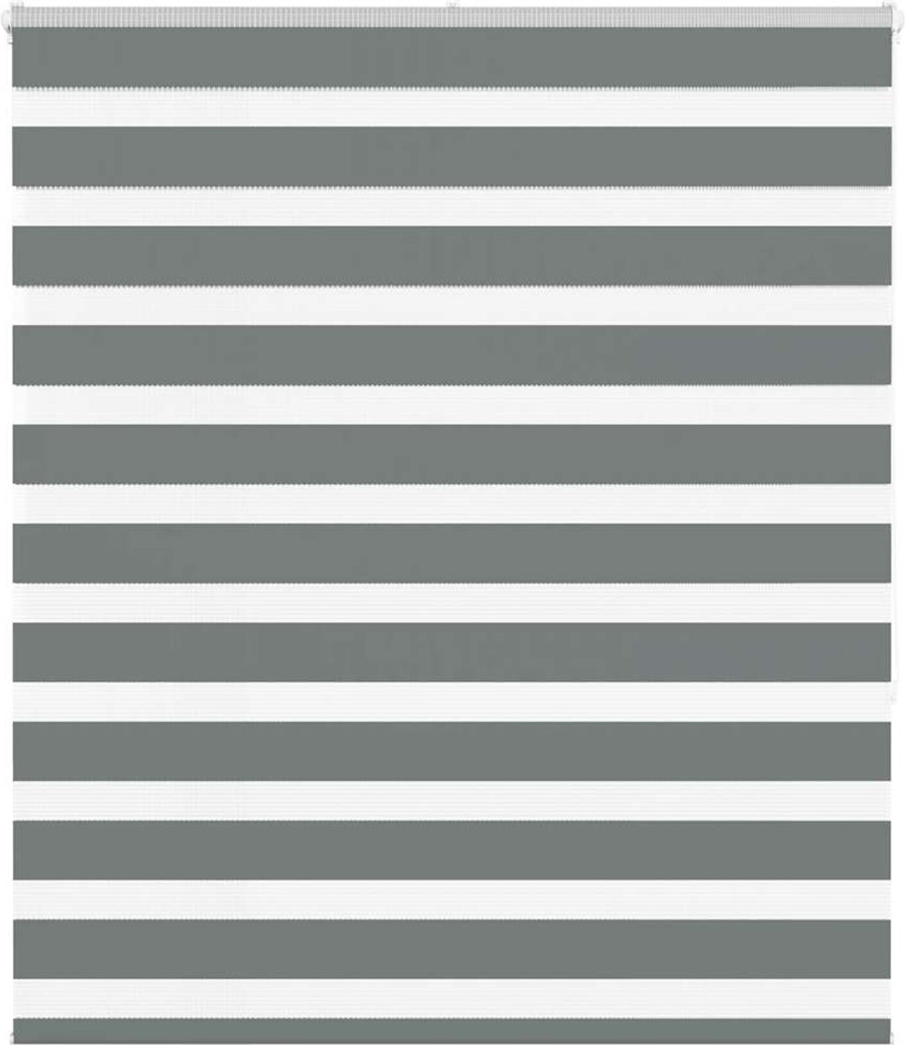 vidaXL Doppelrollo Dunkelgrau 130x150cm Stoffbreite 125,9 cm Polyester 4014137 Bild 1