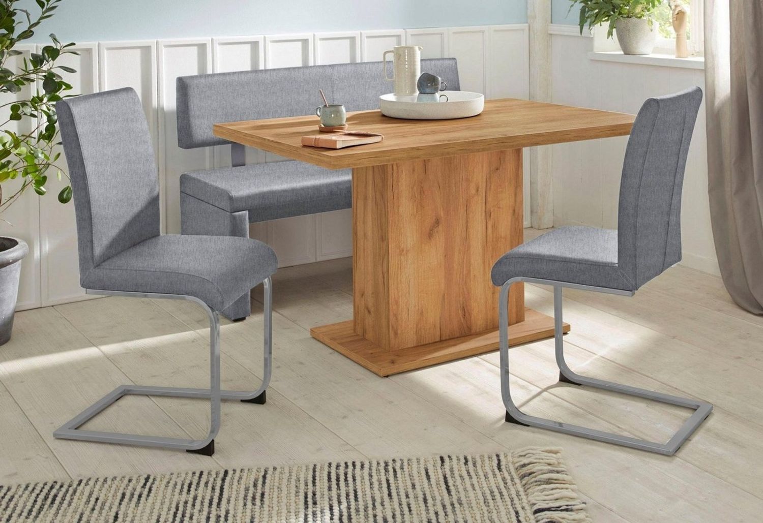 OTTO home Sitzbank Charissa, mit Lehne, Breite 140, 160 oder 180 cm Bild 1