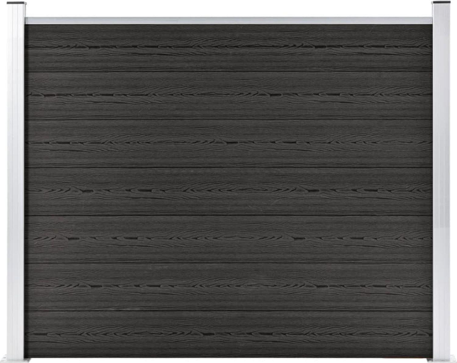 vidaXL Zaunelement WPC 180x146 cm Grau 148982 Bild 1
