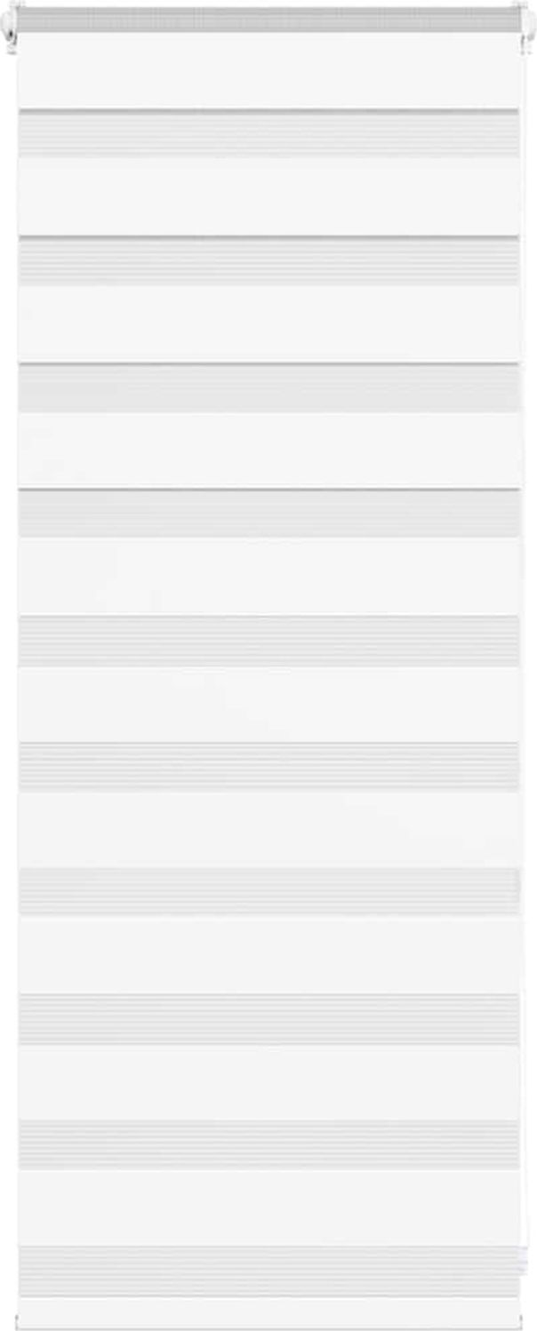 vidaXL Doppelrollo Weiß 55x100 cm Stoffbreite 50,9 cm Polyester 4014720 Bild 1