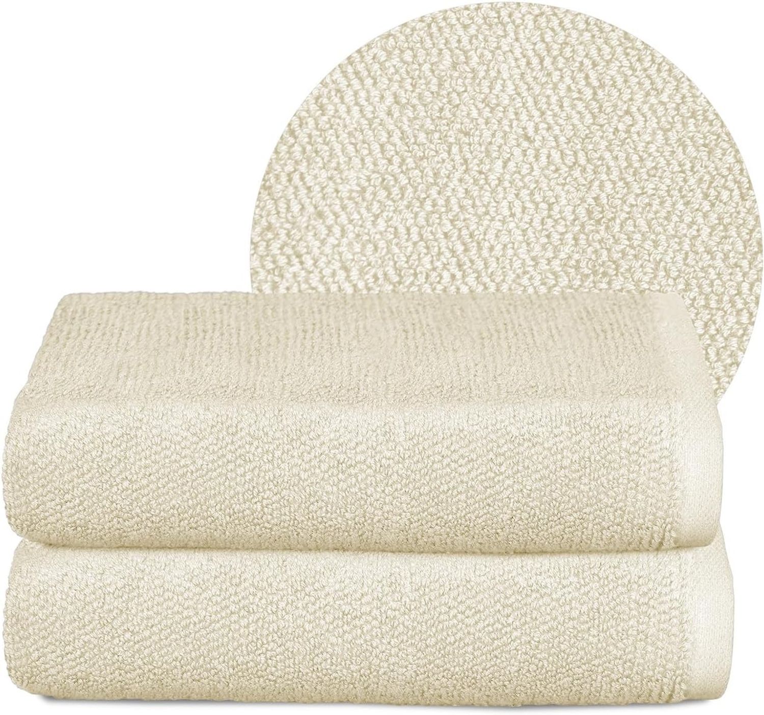 Beautex Handtuch Set Handtuch Set, Made in Europe, Frottier, (Multischlaufen-Optik, Frottier Premium Set aus 100% Baumwolle 550g/m) Bild 1