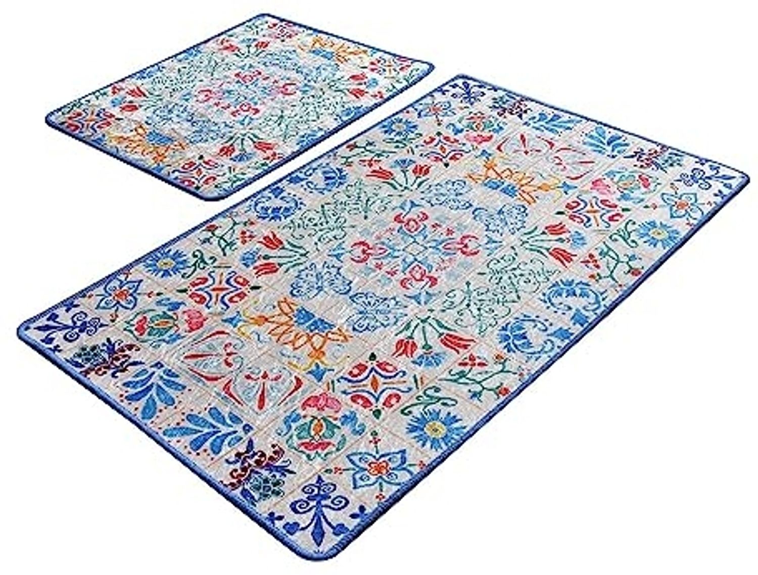 Badteppich Set 2-teilig Mosaik Farbe Bild 1