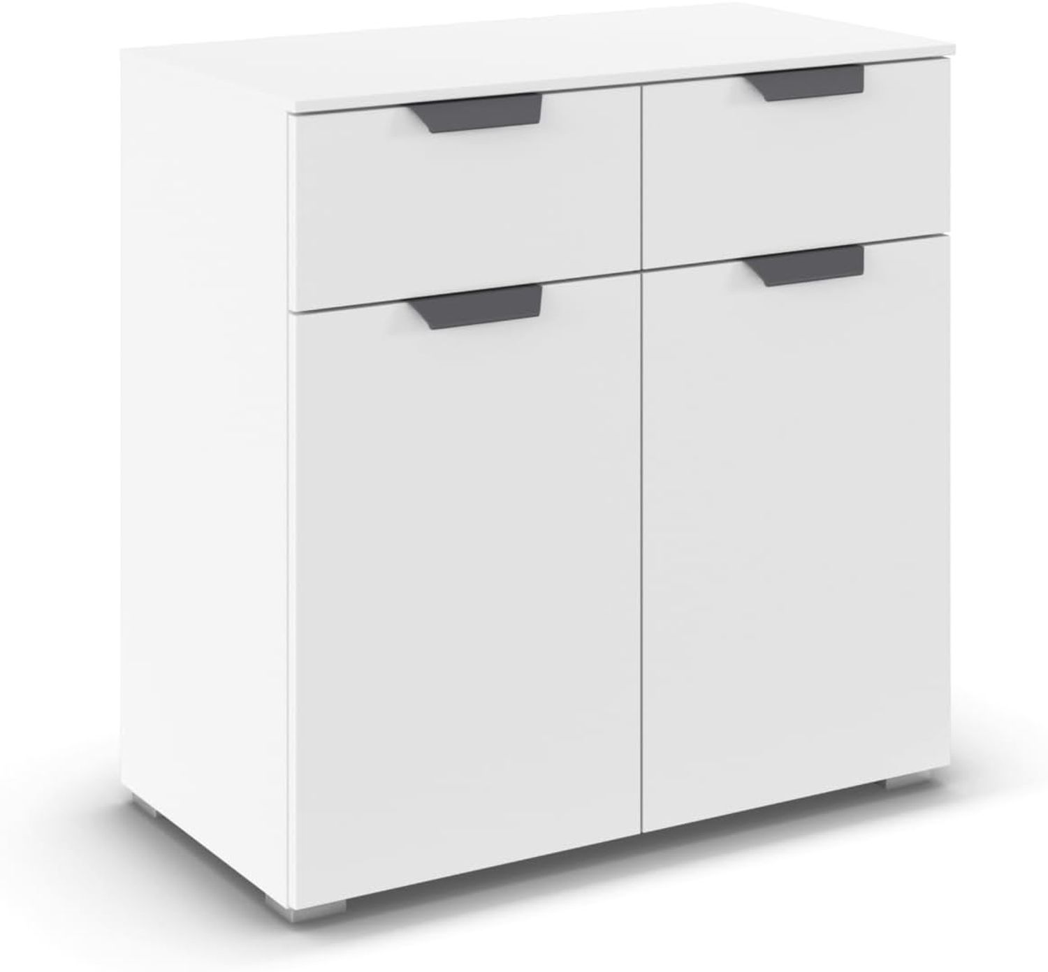 rauch Aditio Box, Kommode, 2-türig, 2 Schubladen, mit Softclose-Funktion, Farbe Weiß, BxHxT 80x81x42cm Bild 1