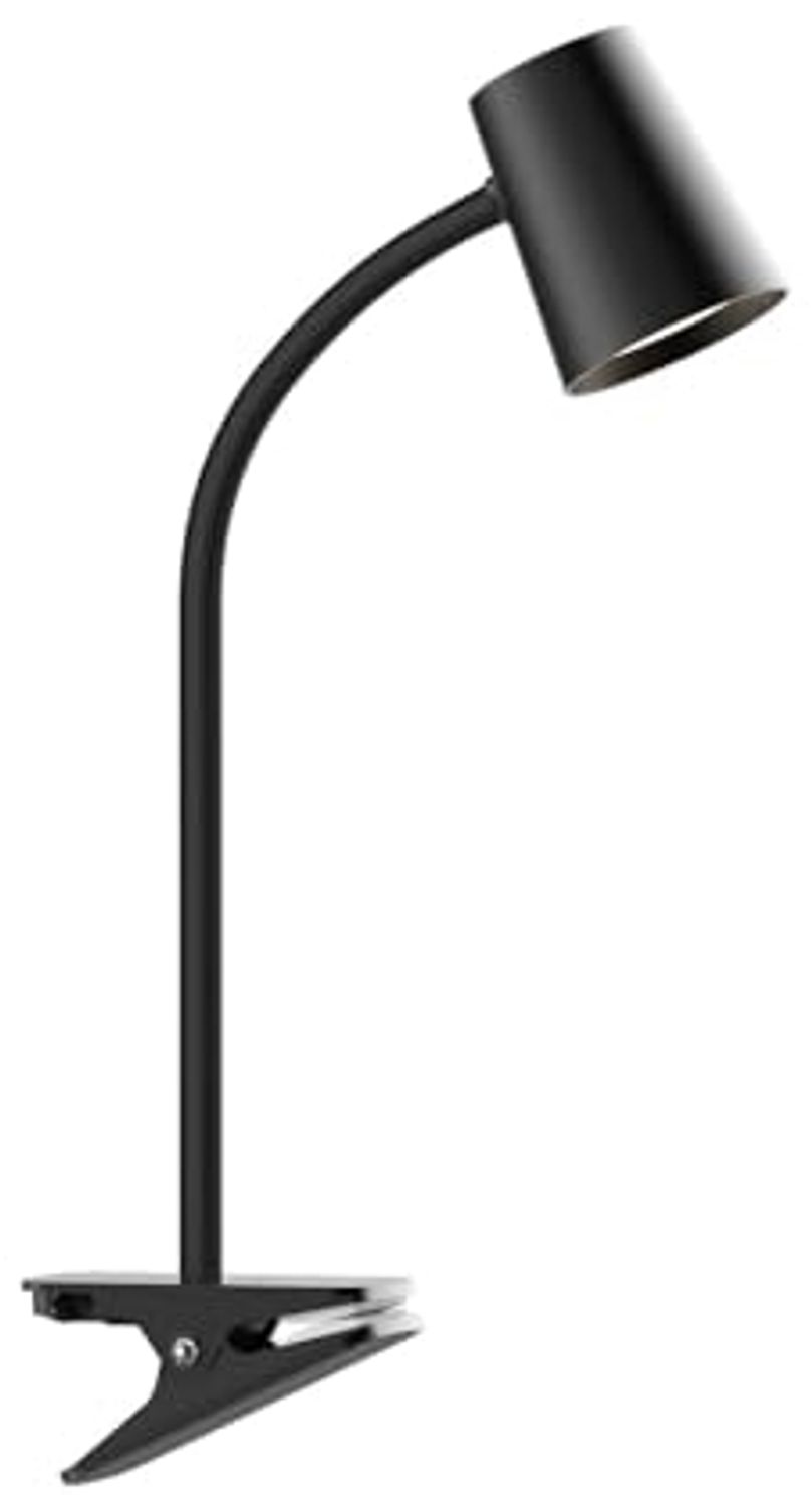 Lindby Klemmleuchte Ailina, LED, Kunststoff Schwarz warmweiß IP20, 1 x 5 W LED, warmweiß Bild 1