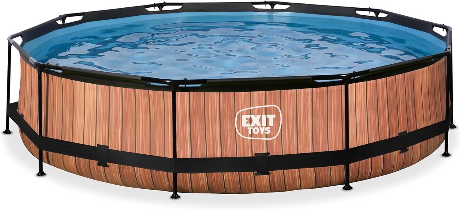 EXIT Swimming Pool Ø 360x76 cm braun Bild 1