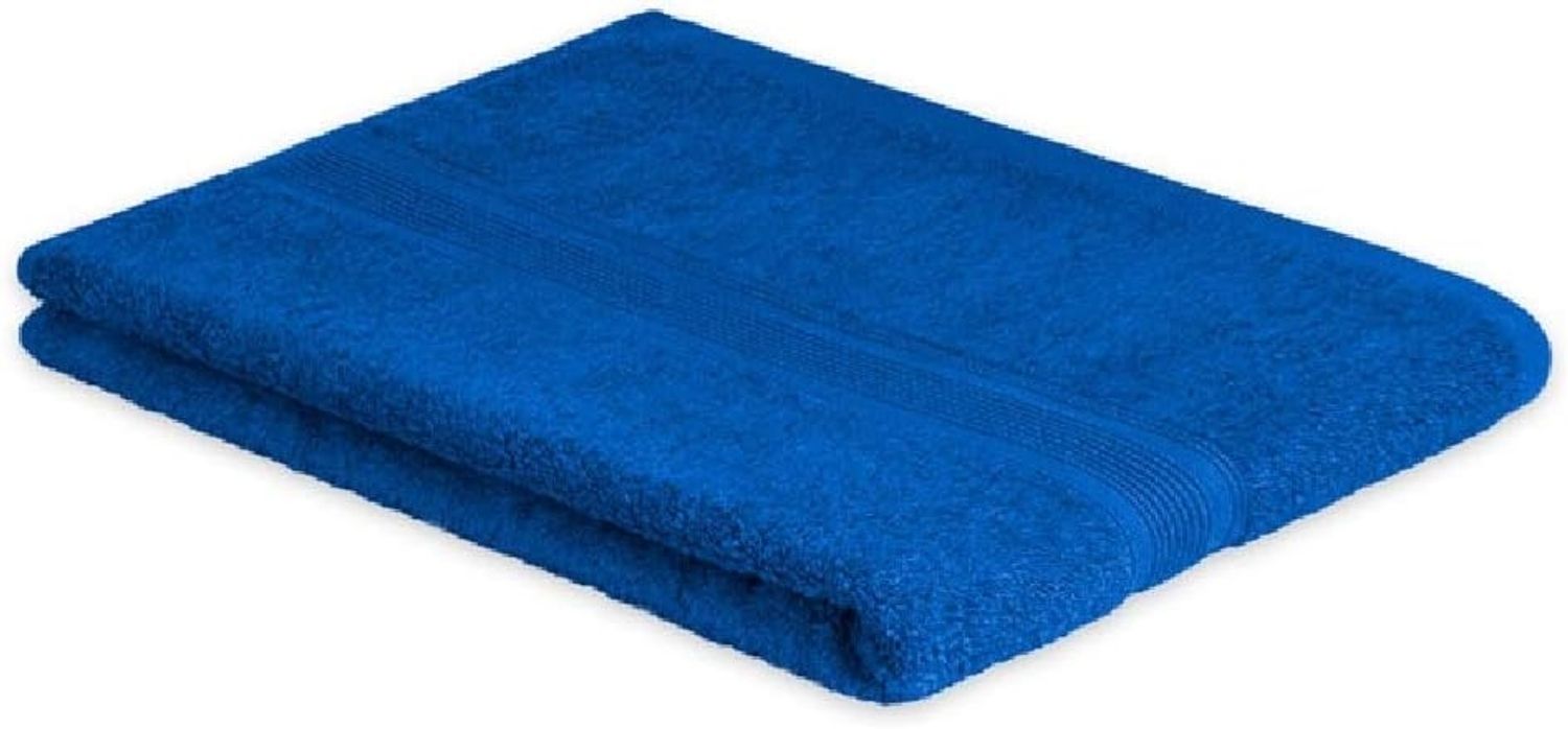 Exklusiv Heimtextil Duschtuch Frottier 500 g/m² 70 x 140 cm Royalblau Bild 1