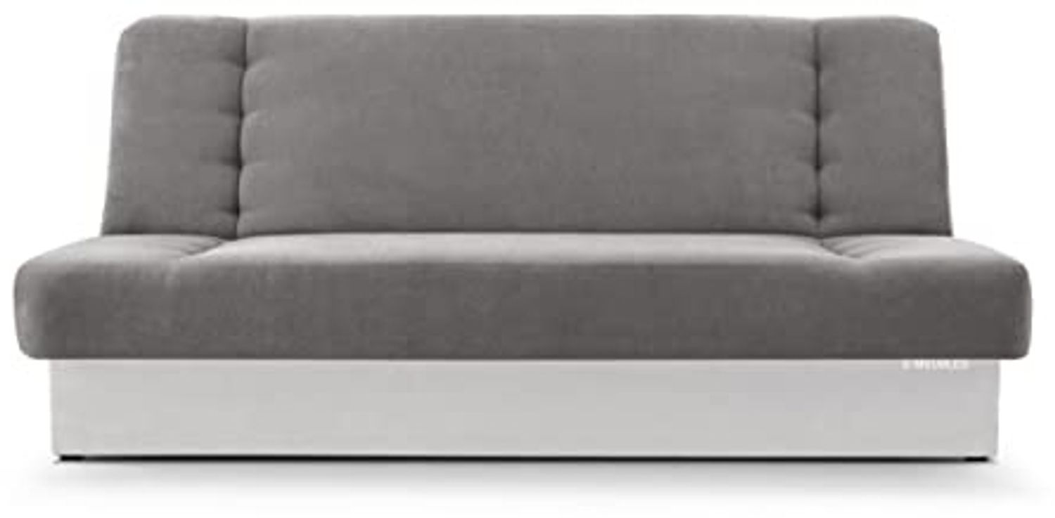 MOEBLO Schlafsofa Cyprus, Sofa Kippsofa Klappsofa Clic-Clack Couch für Wohnzimmer Federkern Sofagarnitur Polstersofa - 192x85x92 cm -, mit Bettkasten und Schlaffunktion Bild 1