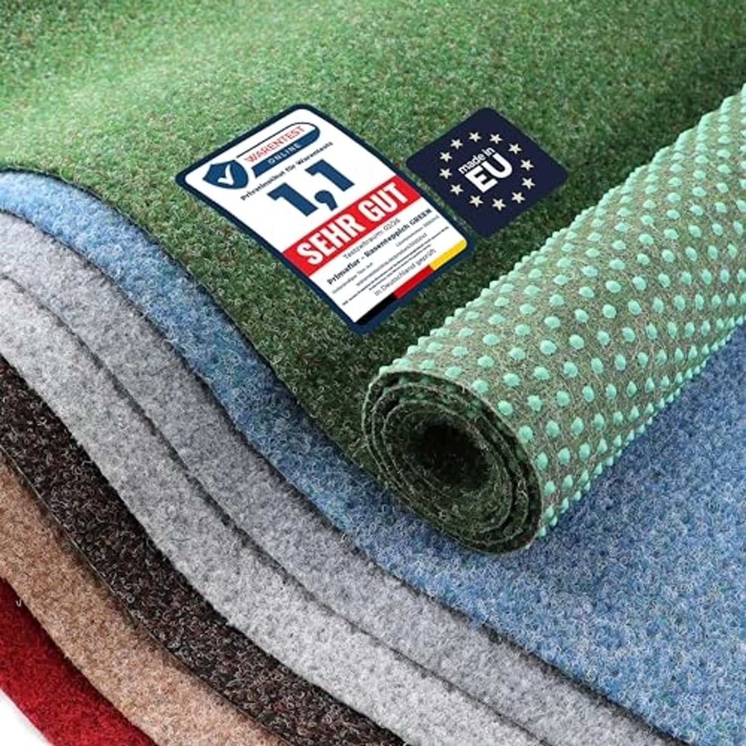 Primaflor Teppich »GREEN«, Primaflor-Ideen in Textil, rechteckig, Höhe 7,5 mm, Rasenteppich, Farbe grün, In- und Outdoor geeignet 4056281027409 Bild 1