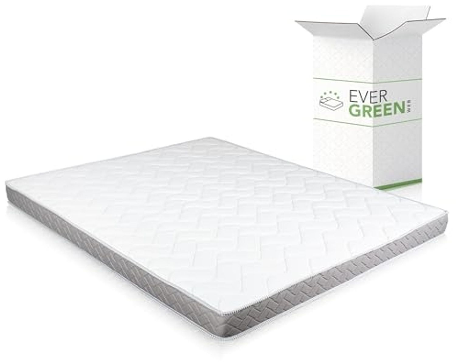 EVERGREENWEB Doppelmatratze für Schlafsofa, 14 cm hoch, orthopädische Wasserschaummatratze, hypoallergene und ergonimische Matratze mit weißem Bezug 160x190 – DAYBED Bild 1