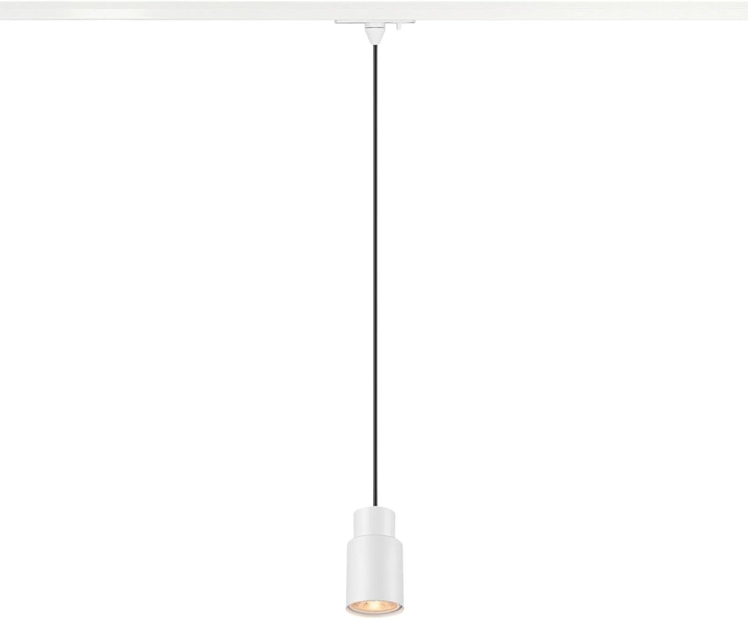 SLV PURI 2.0 Tube, 1~ Pendelleuchte, GU10, Pendellänge 200cm, 1x max. 6W, weiß - Leuchten mit 1 Phasen Adapter Bild 1