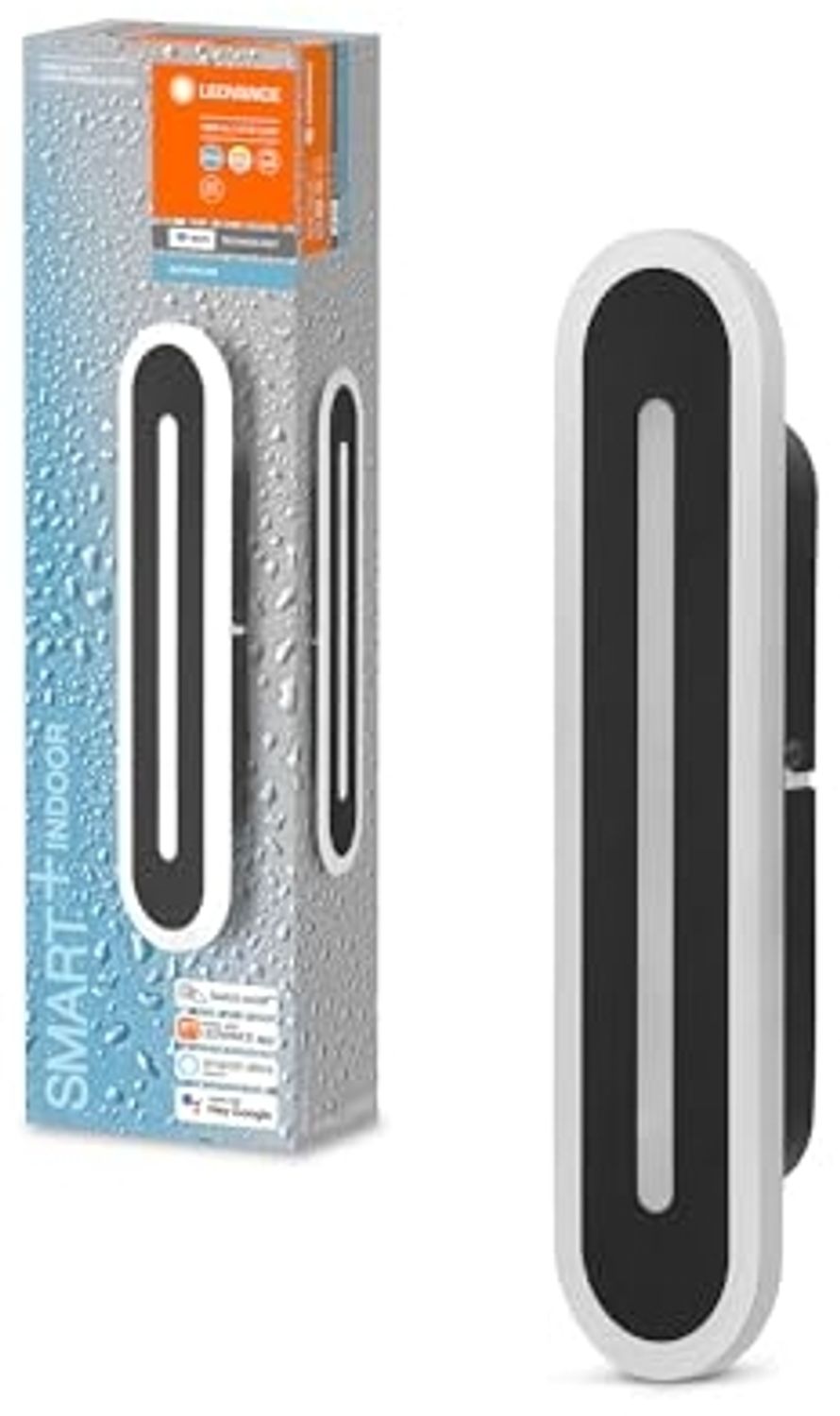 LEDVANCE SMART+ Wall Orbis Bath 30x3. 8xm 1200lm 13W TW sort Bild 1